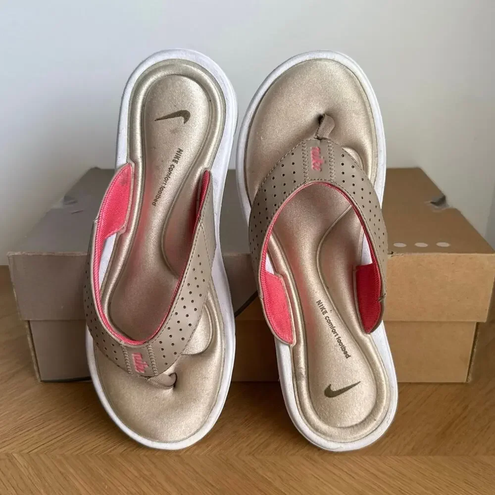 Nike Ultra Comfort Footbed Women Slides Flip Flops- SZ 8
